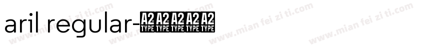 aril regular字体转换